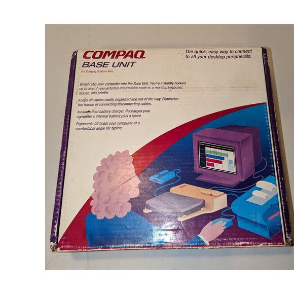 Vintage COMPAQ Contura Aero 4/25 4/33c Docking System / Convenience Base Dock - Picture 7 of 9